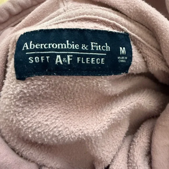 Abercrombie‎ women’s spell out logo sweatshirt size M pink 90’s soft lounge - Picture 3 of 7